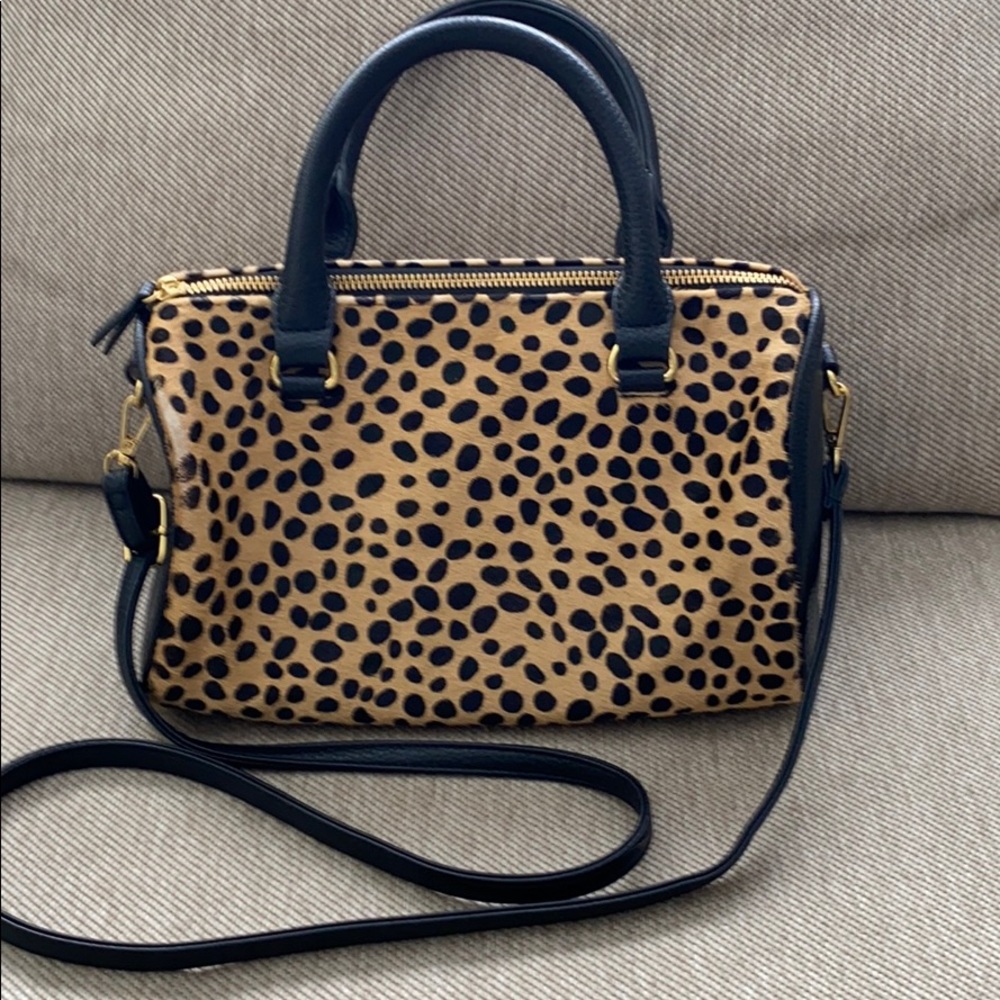 Anthropology animal print purse
